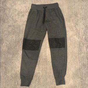 Gray/ Black designer joggers